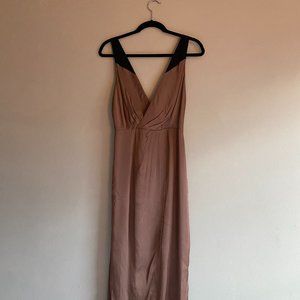 Reiss Chocolate and Black Cocktail Dress